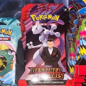 Pokemon Scarlet & Violet Destined Rivals Booster Pack - Red and Purple